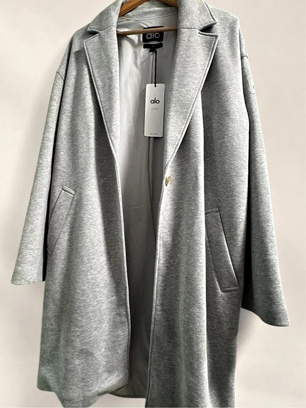 Alo VIP Blazer Trench Blazer Trench in Gray Size Medium NWT